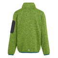 Piquant Green-Moroccan Blue - Back - Regatta Childrens-Kids Newhill Fleece Jacket