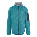 Tahoe Blue-Bleached Aqua - Front - Regatta Childrens-Kids Newhill Fleece Jacket