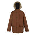 Dark Brown - Front - Regatta Mens Salinger IV Waterproof Jacket