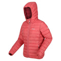 Mineral Red-Rumba Red - Side - Regatta Womens-Ladies Marizion Hooded Padded Jacket