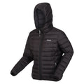 Black - Side - Regatta Womens-Ladies Marizion Hooded Padded Jacket