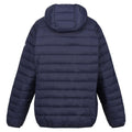 Navy-Sea Haze - Back - Regatta Womens-Ladies Marizion Hooded Padded Jacket