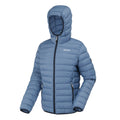 Coronet Blue - Side - Regatta Womens-Ladies Marizion Hooded Padded Jacket