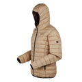 Warm Taupe - Side - Regatta Womens-Ladies Marizion Hooded Padded Jacket