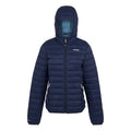 Navy-Clear Sky - Front - Regatta Womens-Ladies Marizion Hooded Padded Jacket