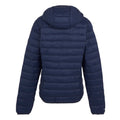 Navy-Clear Sky - Back - Regatta Womens-Ladies Marizion Hooded Padded Jacket