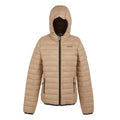 Warm Taupe-Bueno - Front - Regatta Womens-Ladies Marizion Hooded Padded Jacket