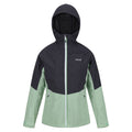 Quiet Green-Seal Grey - Front - Regatta Womens-Ladies Wentwood VIII 2 in 1 Jacket