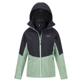 Quiet Green-Seal Grey - Side - Regatta Womens-Ladies Wentwood VIII 2 in 1 Jacket