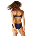 Navy-Radiant Orchid - Pack Shot - Regatta Womens-Ladies Aceana III Contrast Bikini Top