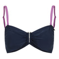 Navy-Radiant Orchid - Front - Regatta Womens-Ladies Aceana III Contrast Bikini Top