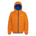 Persimmon-Oxford Blue - Front - Regatta Childrens-Kids Marizion Hooded Padded Jacket