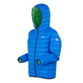 Olympian Blue-Green Flash - Side - Regatta Childrens-Kids Marizion Hooded Padded Jacket