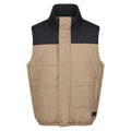 Gold Sand-Black - Front - Regatta Mens Hawfinch Baffled Gilet