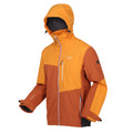 Burnt Copper-Orange Pepper - Side - Regatta Mens Hewitts IX Soft Shell Jacket