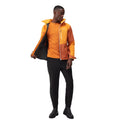 Burnt Copper-Orange Pepper - Close up - Regatta Mens Hewitts IX Soft Shell Jacket