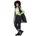 Seal Grey-Quiet Green - Pack Shot - Regatta Womens-Ladies Ganella Long Length Gilet