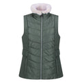 Dark Forest Green - Front - Regatta Womens-Ladies Wildrose Baffled Gilet