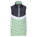 Quiet Green-Seal Grey - Front - Regatta Womens-Ladies Harrock II Baffled Gilet