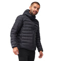 Ash-Danger Red - Lifestyle - Regatta Mens Marizion Baffled Hooded Padded Jacket