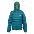 Moroccan Blue-Piquant Green - Front - Regatta Mens Marizion Baffled Hooded Padded Jacket