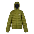 Nephrite Green-Black - Front - Regatta Mens Marizion Baffled Hooded Padded Jacket