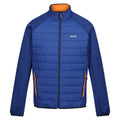 New Royal-Persimmon - Front - Regatta Mens Clumber IV Full Zip Hybrid Jacket