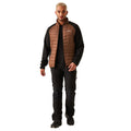 Dark Brown-Black - Side - Regatta Mens Clumber IV Full Zip Hybrid Jacket