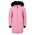 Dusty Rose - Front - Dare 2B Girls Striking III Quilted Parka