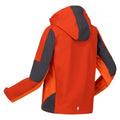 Rusty Orange-Slate Grey - Lifestyle - Regatta Childrens-Kids Acidity VI Lightweight Soft Shell Jacket