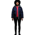 Navy - Side - Regatta Womens-Ladies Christian Lacroix Gallican Baffled Padded Jacket