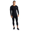 Black - Side - Dare 2B Mens In The Zone II Thermal 3-4 Leggings