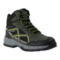 Dark Khaki-Lime Punch - Front - Regatta Mens Vendeavour Walking Boots