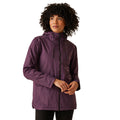 Deep Plum - Side - Regatta Womens-Ladies Broadia Waterproof Jacket