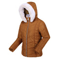 Rubber - Side - Regatta Womens-Ladies Wildrose Baffled Padded Hooded Jacket