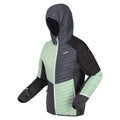 Quiet Green-Seal Grey - Side - Regatta Womens-Ladies Trutton II Baffled Hooded Jacket