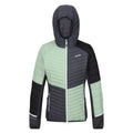 Quiet Green-Seal Grey - Front - Regatta Womens-Ladies Trutton II Baffled Hooded Jacket