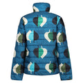 Elm Leaves Teal - Back - Regatta Womens-Ladies Orla Kiely Leaf Print Baffled Padded Jacket