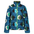 Elm Leaves Teal - Front - Regatta Womens-Ladies Orla Kiely Leaf Print Baffled Padded Jacket