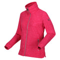 Hot Pink - Side - Regatta Womens-Ladies Azaelia Marl Full Zip Fleece Jacket