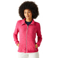 Hot Pink - Lifestyle - Regatta Womens-Ladies Azaelia Marl Full Zip Fleece Jacket