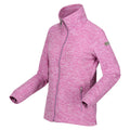 Radiant Orchid - Side - Regatta Womens-Ladies Azaelia Marl Full Zip Fleece Jacket