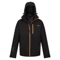 Black-Orange Pepper - Side - Regatta Mens Wentwood VIII 3 in 1 Waterproof Jacket