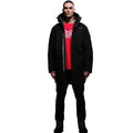 Black - Lifestyle - Regatta Mens Christian Lacroix Padded Long Waterproof Jacket