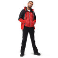 Danger Red-Ash - Close up - Regatta Mens Sacramento IX 2 In 1 Waterproof Jacket