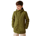 Nephrite Green-Black - Side - Regatta Childrens-Kids Farbank Ski Jacket