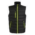 Black-Lime Green - Front - Regatta Mens Navigate Thermal Body Warmer