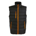 Black-Orange Pop - Front - Regatta Mens Navigate Thermal Body Warmer