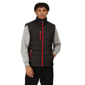 Black-Classic Red - Side - Regatta Mens Navigate Thermal Body Warmer