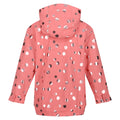 Shell Pink - Back - Regatta Childrens-Kids Baybella Polka Dot Waterproof Jacket